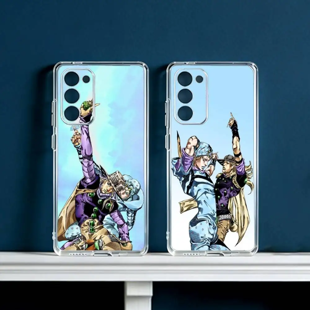J-Johnny Joestar J-Jojo  Phone Case For Samsung Galaxy S24 S25 S23 S22 S21 Plus S24 S25 Transparent Cover Case
