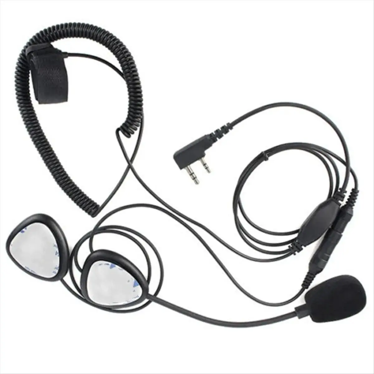SWXF Helmet Headset 2 Pin PTT Motorcycle Headphone for for UV-200 UV-5R UV-B5 -888S Two Way Radio