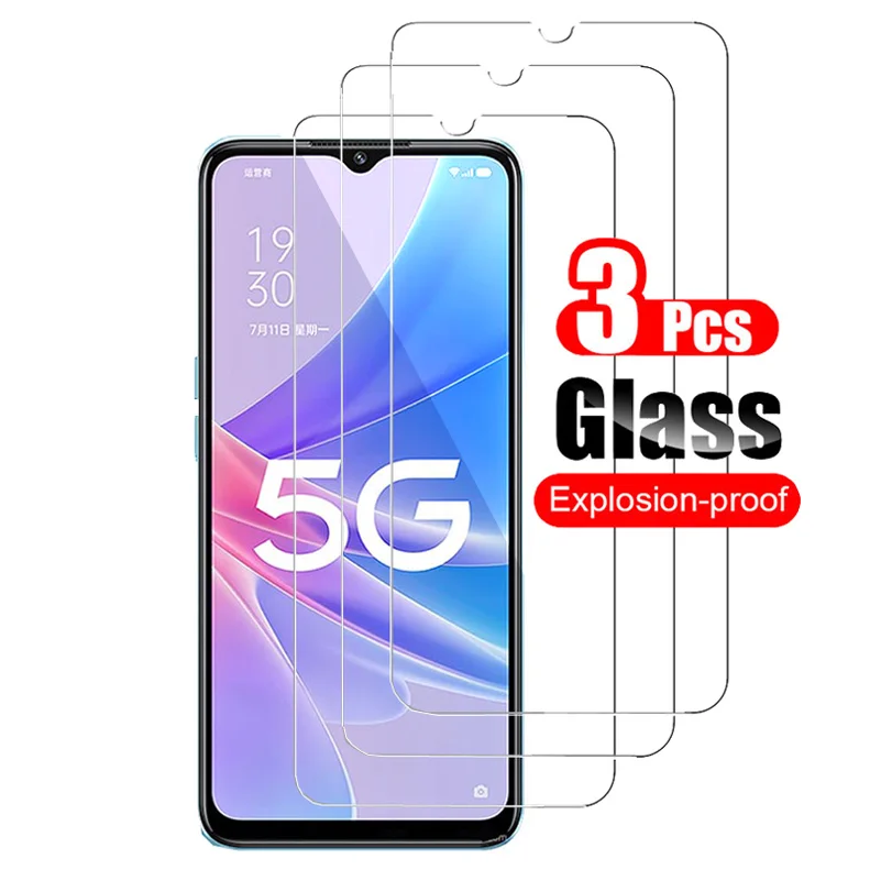 3Pcs Tempered Glass for Oppo A98 A97 A96 A95 A94 A93 A93s 5G A92 A92s A9 2020 A91 Phone Screen Protector Glass Shield Film 10H