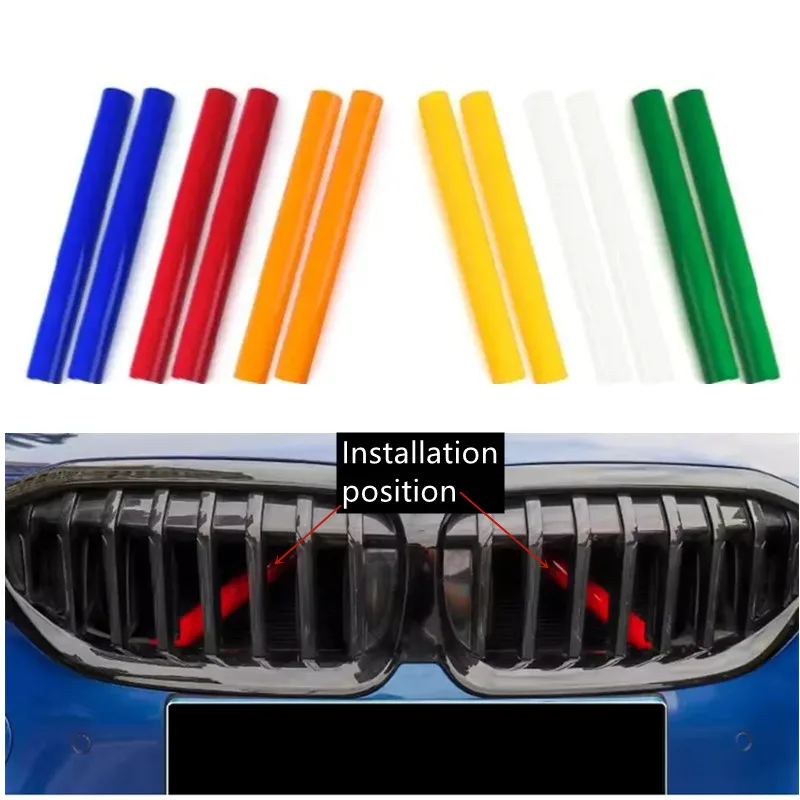 Sport Styling Car Front Grille Nose Trim Air Inlet Bar Strip Vent Fit For BMW 3 series G20 G28 2020-2022  Decoration Accessories