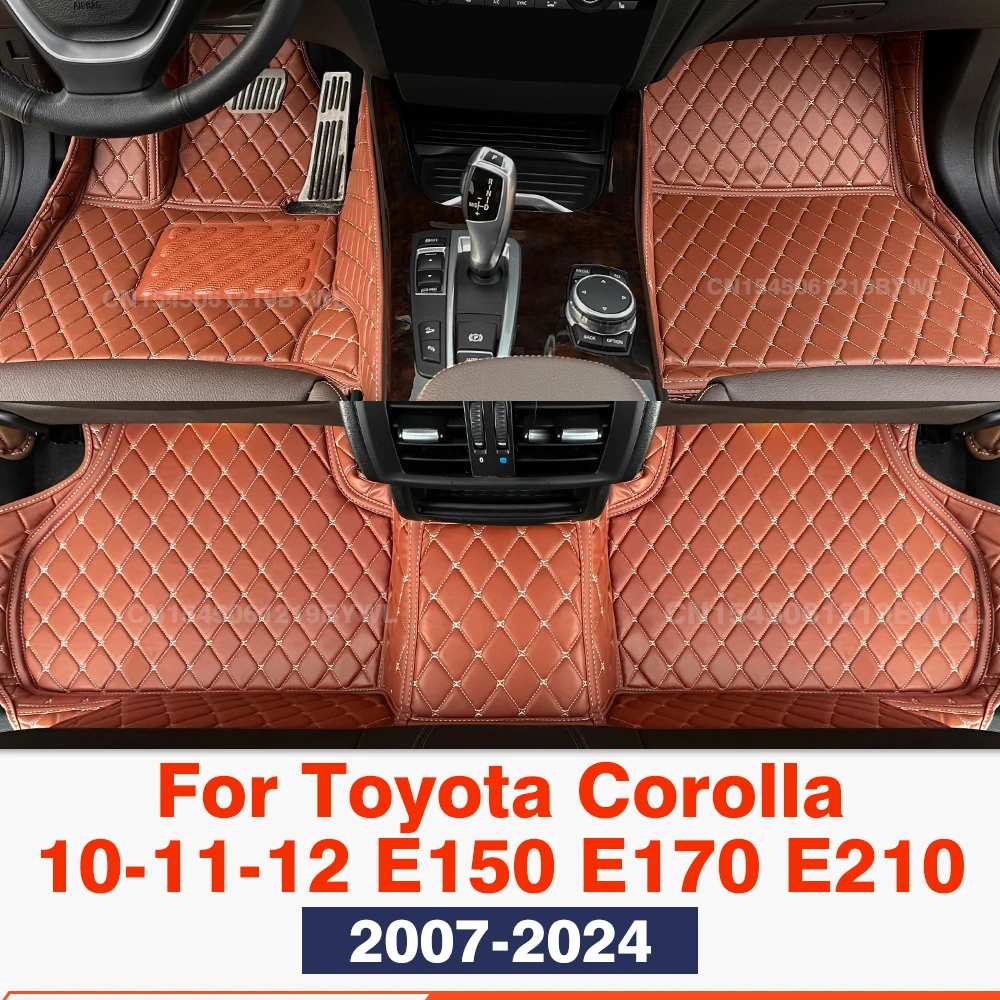 

Для Toyota Corolla 10 11 12 Gen. E150 E170 E210 2007-2024 Автомобильный коврик на заказ, автомобильный ковер, аксессуары для интерьера, защитные