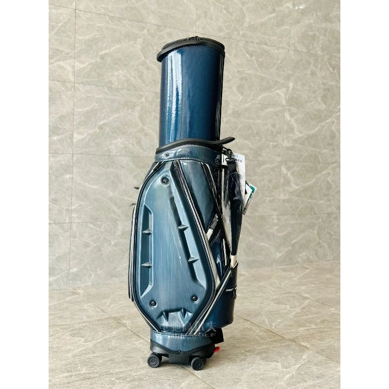 Multifunctional ball bag, hard shell aircraft, checked textured boutique with universal wheels