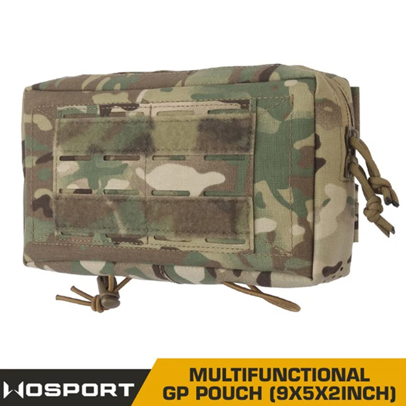 

Wosport Multicolor Tactical Waist Pack with MOLLE Straps Water Resistant GP Pouch Compact Organizer for Outdoor Activities