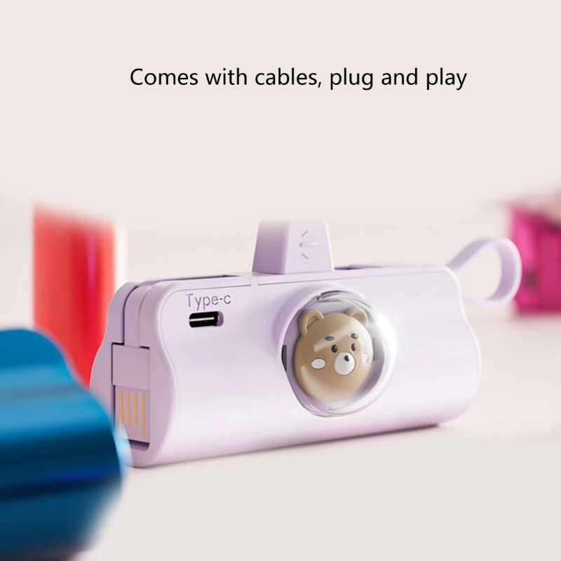 TypeC Mini Power Bank Enclosure Pocket Battery Charger Case Mobile Power Charger Enclosure for 18650/21700