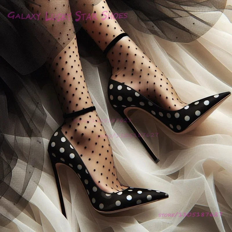 2026 الفتيات أسود حقيقي أبيض رصدت الساتان مضخة وأشار خنجر الصنادل الأنيقة الصيف 12 سنتيمتر النساء مكتب سيدة المرقعة الأحذية