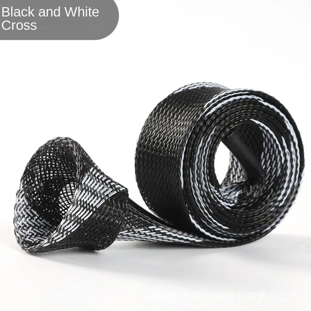 

Braided Mesh Pole Sock Braided Mesh Protector Colorful PET Fishing Rod Protector 30mm*170cm Telescopic Spinning Rod Sleeve
