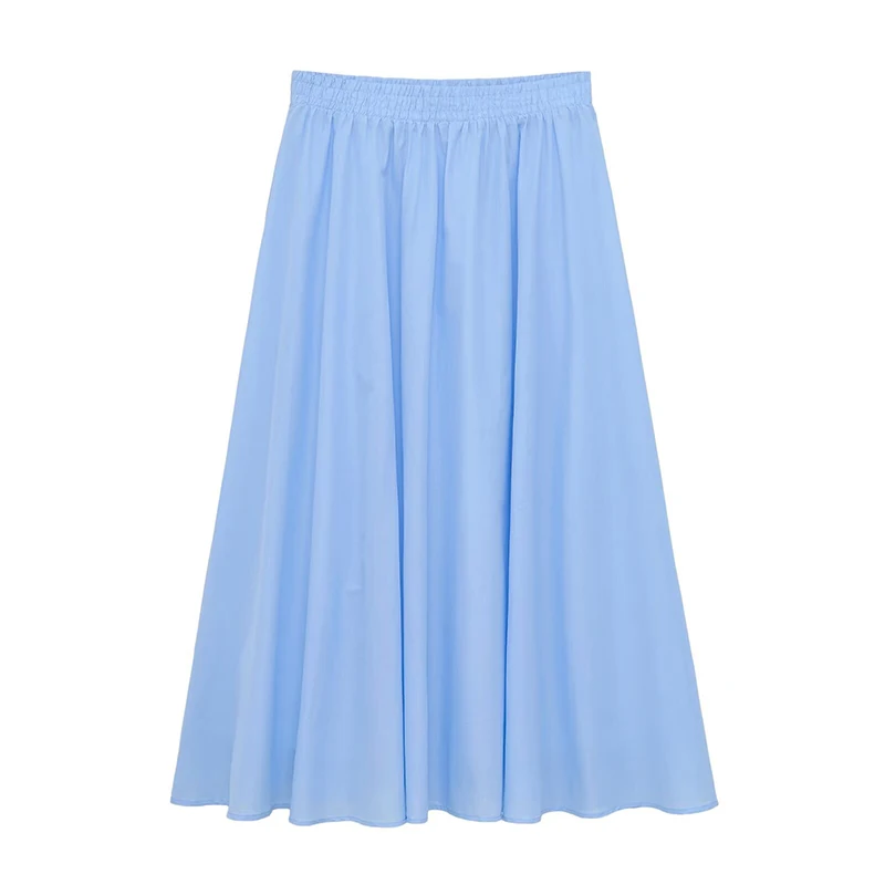 2026 New Summer Skirt Women's Chic Young Elastic Waist Women's Skirts Fashion Street Travel Holiday Elegant Comfortable Skirts