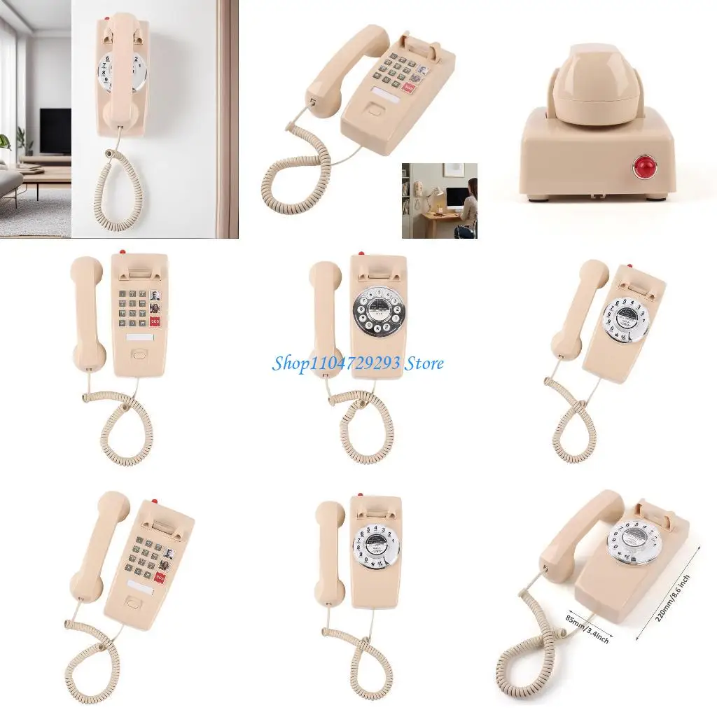 Y2GD Functional Corded Landlines No Battery Required Wall Mountable For Various Setting