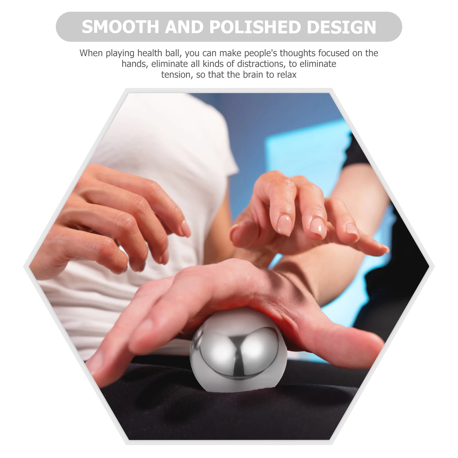 

2Pcs Premium Metal Handballs Traditional Fitness Equipment Palm Acupressure Massagers Rolling Exercise Balls Handballs