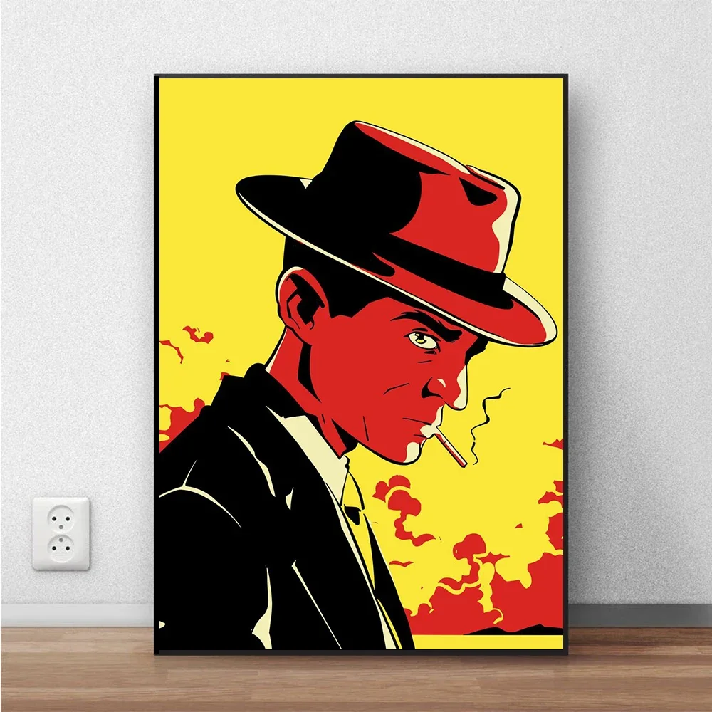 Classic TV Series Posters Abstract Figure Portrait Wall Art Prints Modern Movie Oppenheimer Canvas Painting Home Decoration