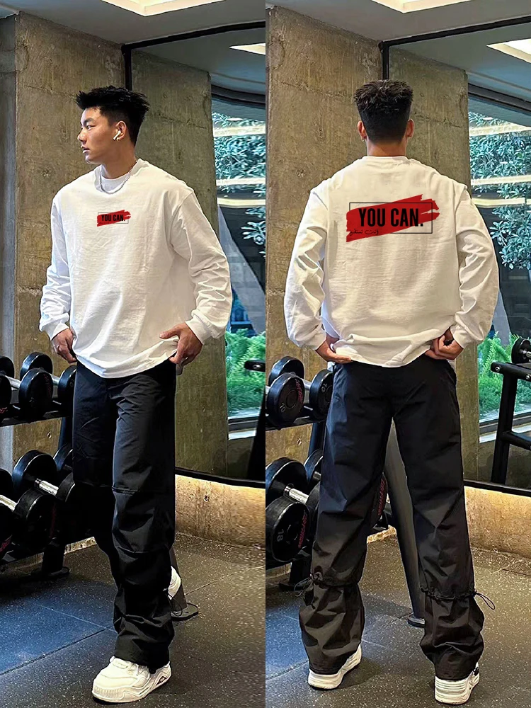 

Винтажная футболка-поло американского бренда, мужская, из плотного чистого хлопка, для осени и зимы, повседневная, базовая, молодежная, модная