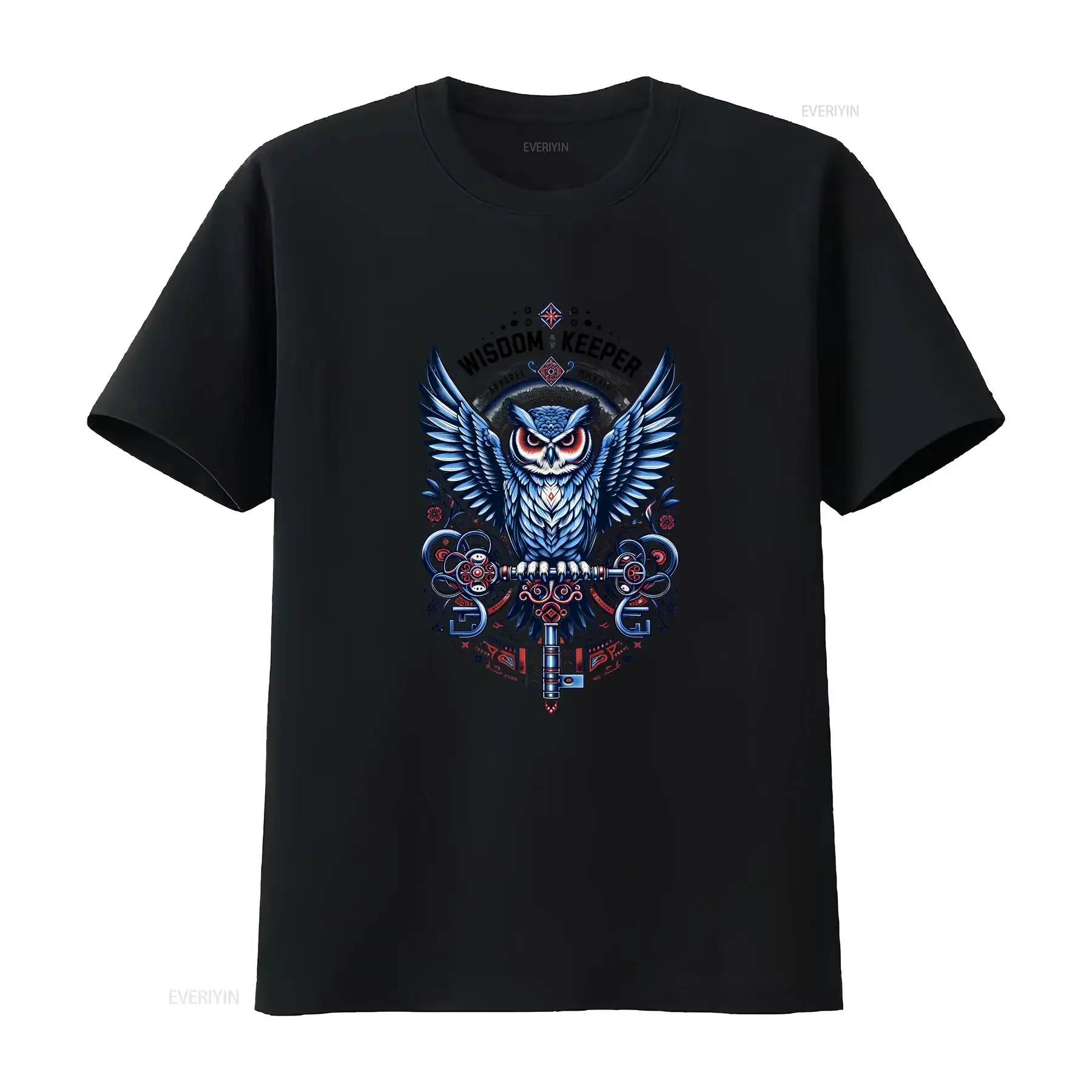 Wisdom Keeper Owl T Shirt Spirit Animal Witchy Wiccan Apparel for Shamans Unique Pagan Clothing vintage Washed Slightly Unisex
