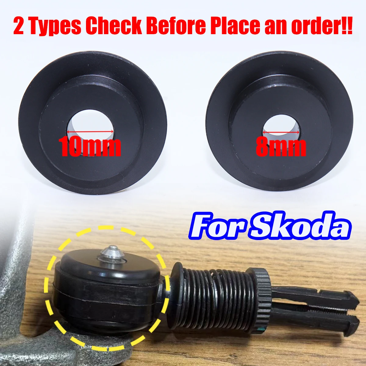 For Skoda Superb 3T Yeti 5L Fabia 6Y Upgrade Pivot Bushing Shift Cable End Linkage Gear Manual Selector Washer Retaining Clip