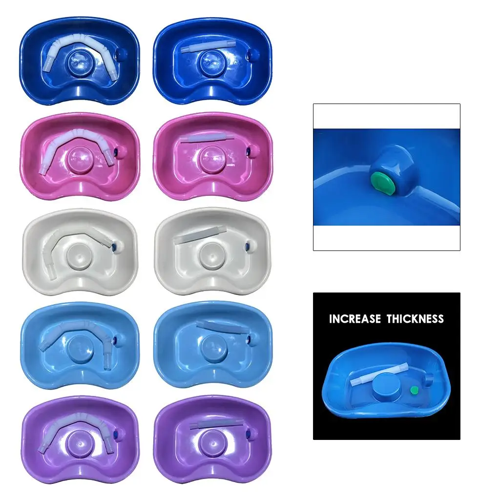 Neck Rest In Bed Shampoo Basin Barber Hair Washing Tray for Elderly Portable Hair Washing Basin Wash Tub Bowl