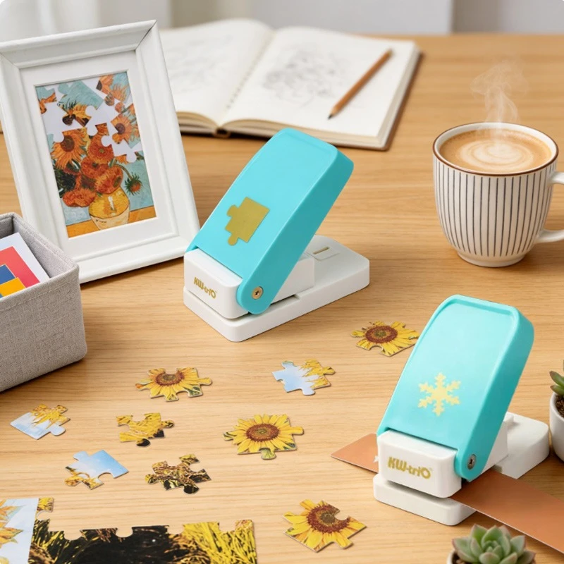 Paper Art Punching Machine Lever Handle Structure Easy Store for DIY Handbook Greeting Card Gift Packaging Handmade Creation