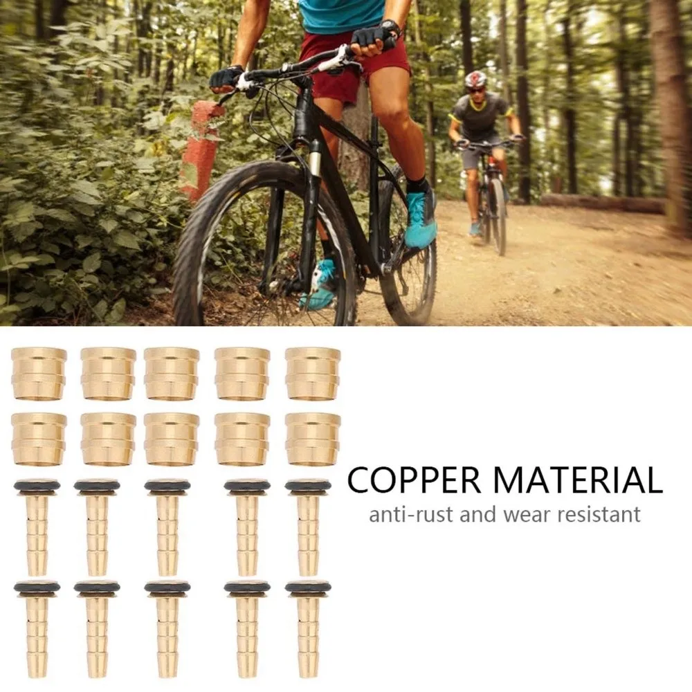 Peças de freio hidráulico de bicicleta, conector de azeitona para kit de mangueira de freio tektro, substituição de freio a disco, inserção de mangueira de freio