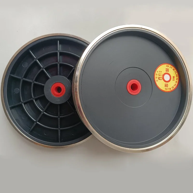 Diamond Grinding Wheel 8 Inch 200mm Diameter 38mm Thickness 25.4mm Hole Electroplated Alloy Plastic Parallel Jade Polishing