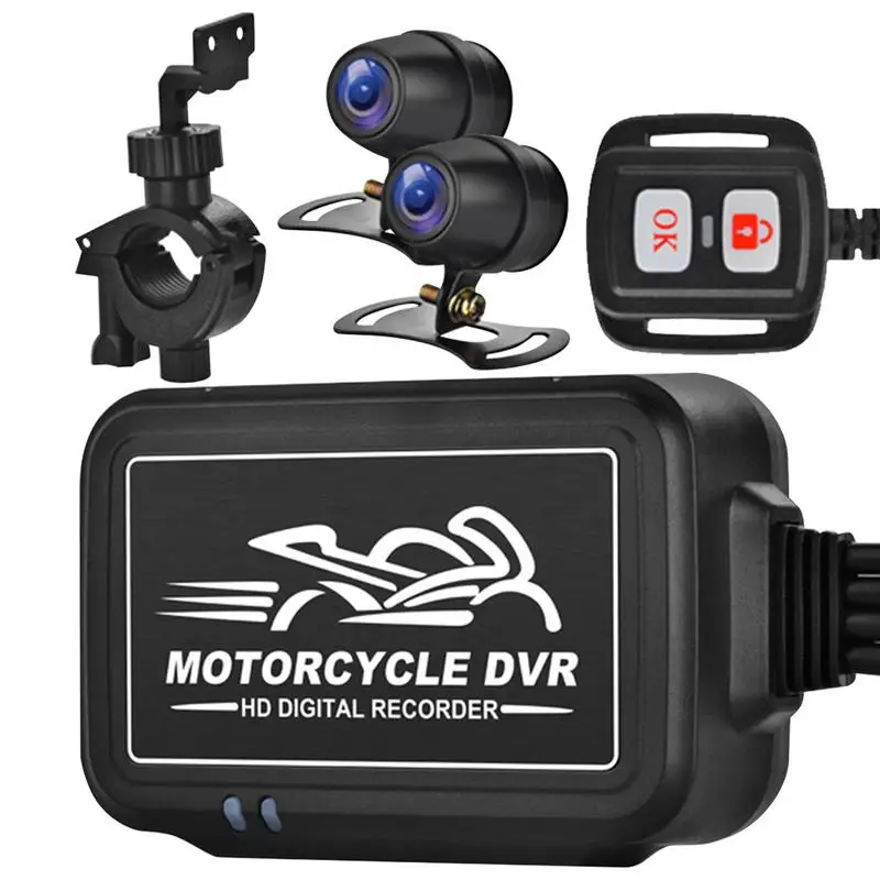 

Bicycle Dual Dash Camera Motorcycle Camera Recorder Front And Rear Dual 1080P Backup Video Camera With WiFi Night Vision