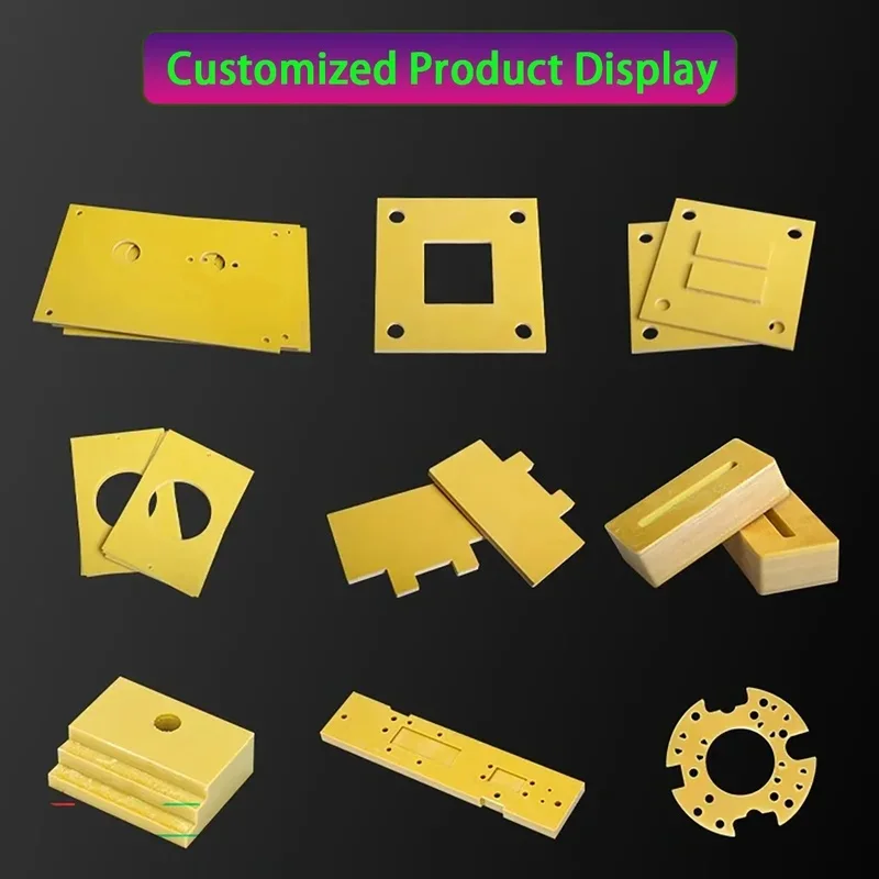 Yellow 3240 Epoxy Resin Fiberglass Board High Temperature Insulating Electrical Sheet Custom Processing