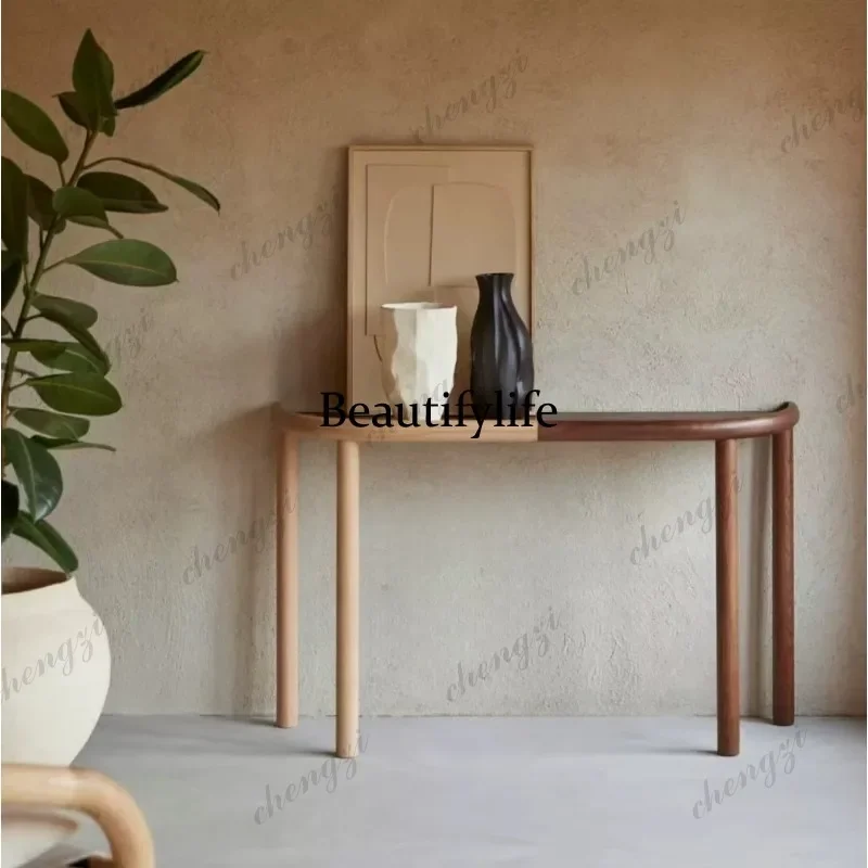 BBB Mid-ancient style solid wood color separation entrance table enters the living room, sofa back enters the house,