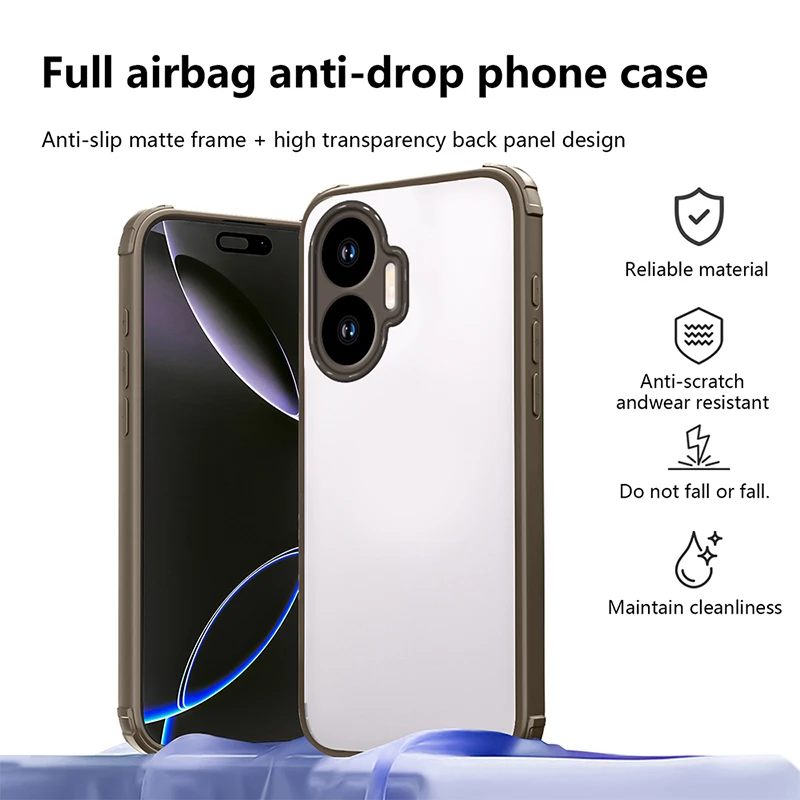 Dicke, stoßfeste, transparente Silikon-Handyhülle für Xiaomi POCO C61 C65 C71 C75 C85 Poco F7 X6 X7 Pro Anti-Fall-transparente Abdeckung