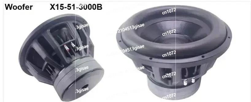 

Factory Customized 3000w RMS8"10" 12 15 18 Inch DVC Tripple Magnet Bass Car Competition Sub SPL Subwoofer