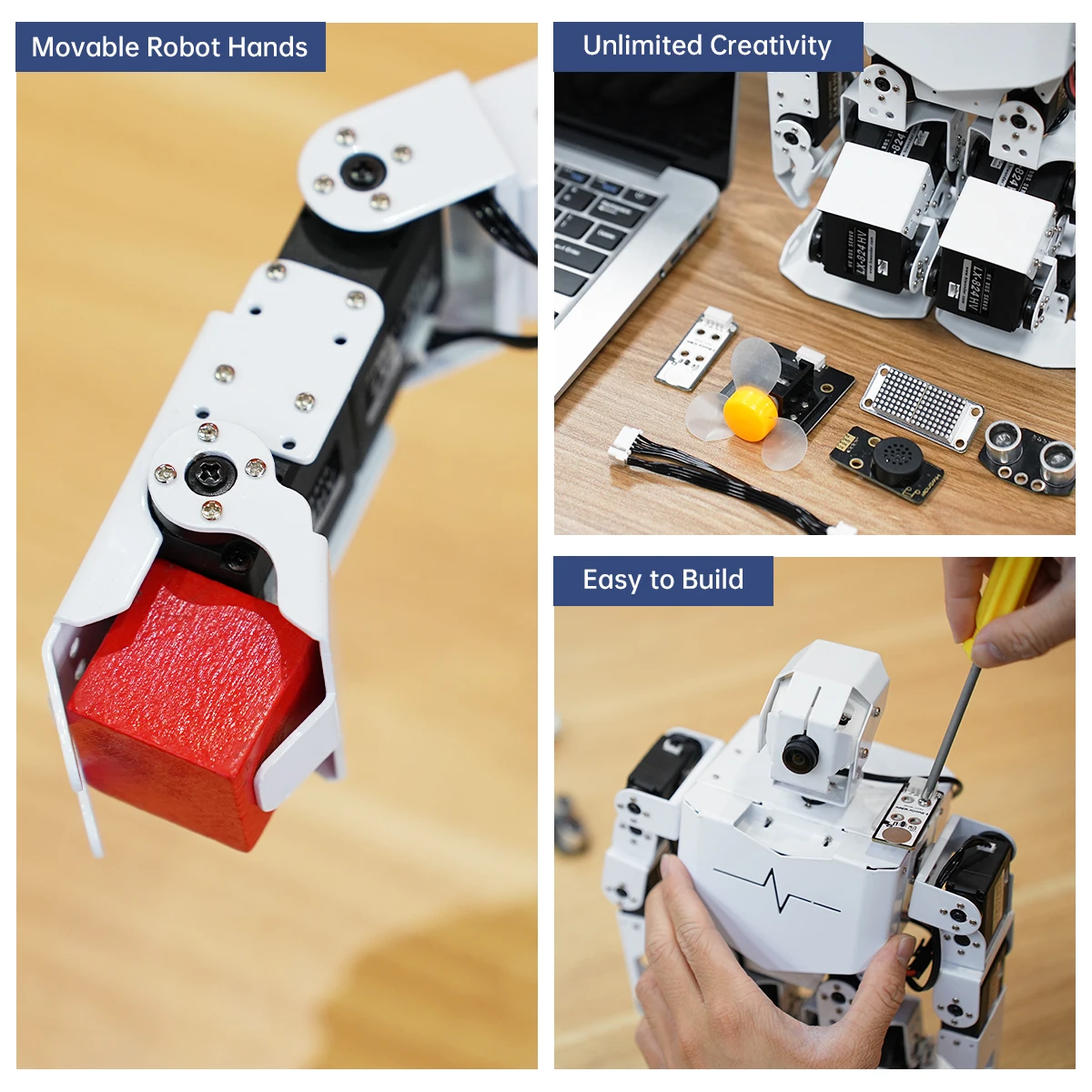 NEW Hiwonder TonyPi Pro AI Vision Voice Interaction Humanoid Raspberry Pi 5 Robot with AI Large Model Chatgpt Education Robotic