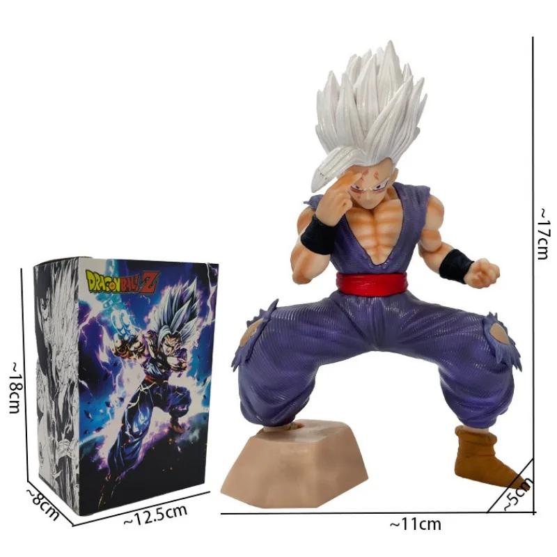 17 cm Dragon Ball Anime Figuur Model Witte God Zon Wufan Hurken Combat Modus Desktop Decoratie Beeldje Actie Kinderen Speelgoed geschenken