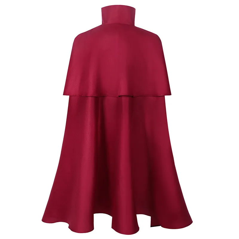 

loween Magician's Long Robe Knight Cotehardie Medieval Collar Gothic Sle Long Cape Pure Color Loose Fit Four Seasons Wear