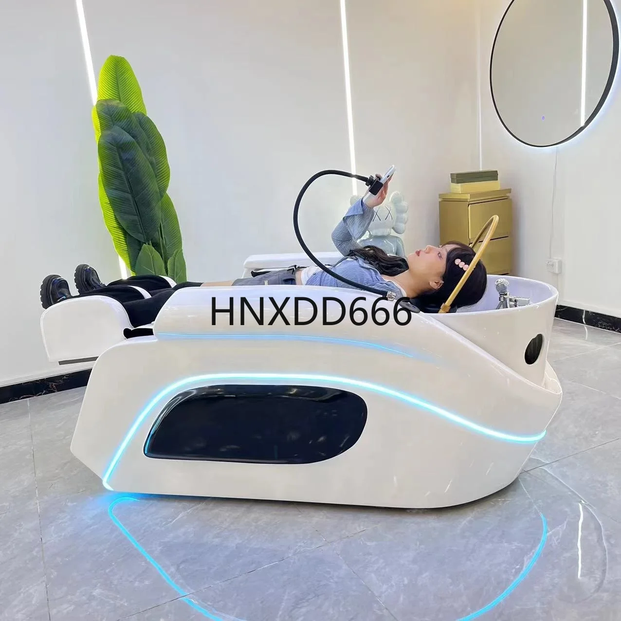 

Hot Sale Multifunction Steamer Hair Washing Chair Modern Salon Electric Massage Bed Head Spa Shampoo Bed with Water Tank