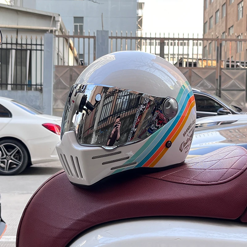 ORZ-728 Retro motorcycle helmet ABS Light cruiser full coverage