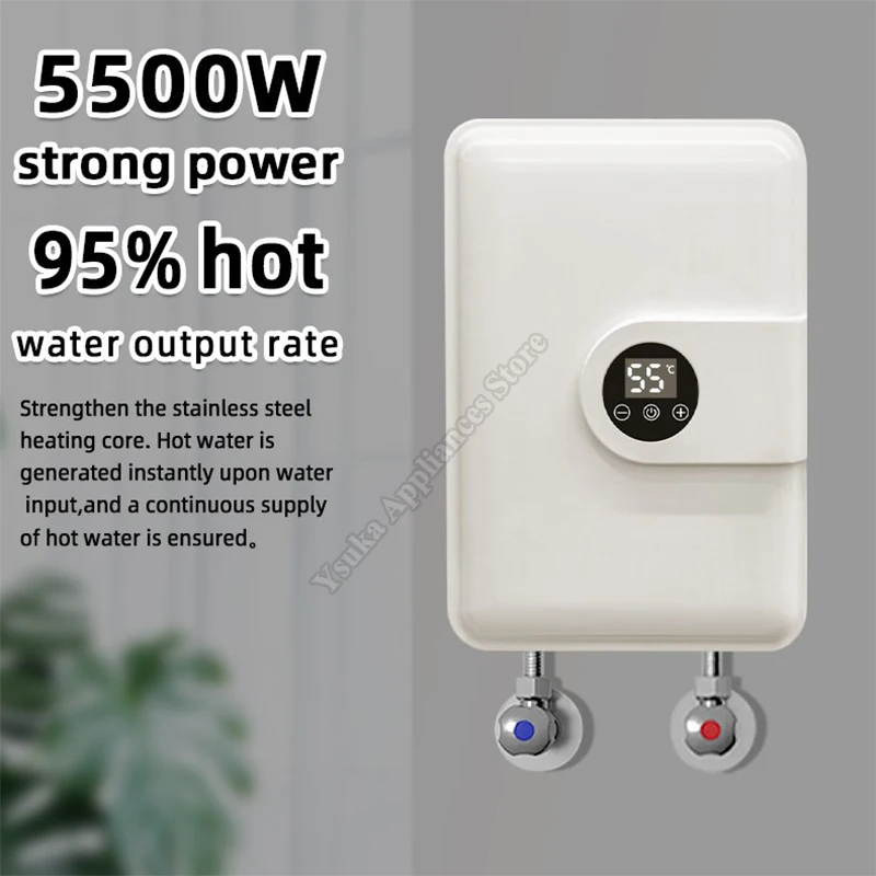 Instant Tankless Hot Water Heater Smart WiFi Tankless Water Heater with Digital Display