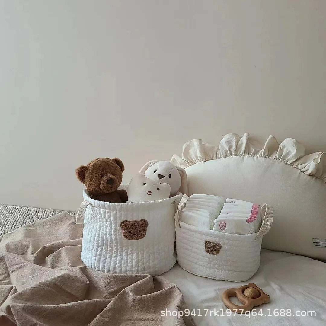 Personalized Name Storage Organizer Basket With Animal custom Baby Toys Storage Basket Personalized Baby Diaper Sorting Basket