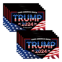 10pcs Trump 2024 Take America Back Stickers 2024 Vote Trump Automotive Decals Truck Window Laptop Waterproof Vinyl Decal Sticker