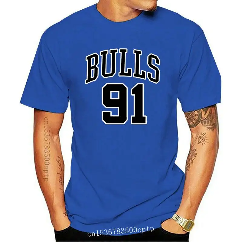 Ropa para hombre, camiseta de PixHe Bulls 91, camiseta de 91 Bulls, camiseta de Dennis Rodman