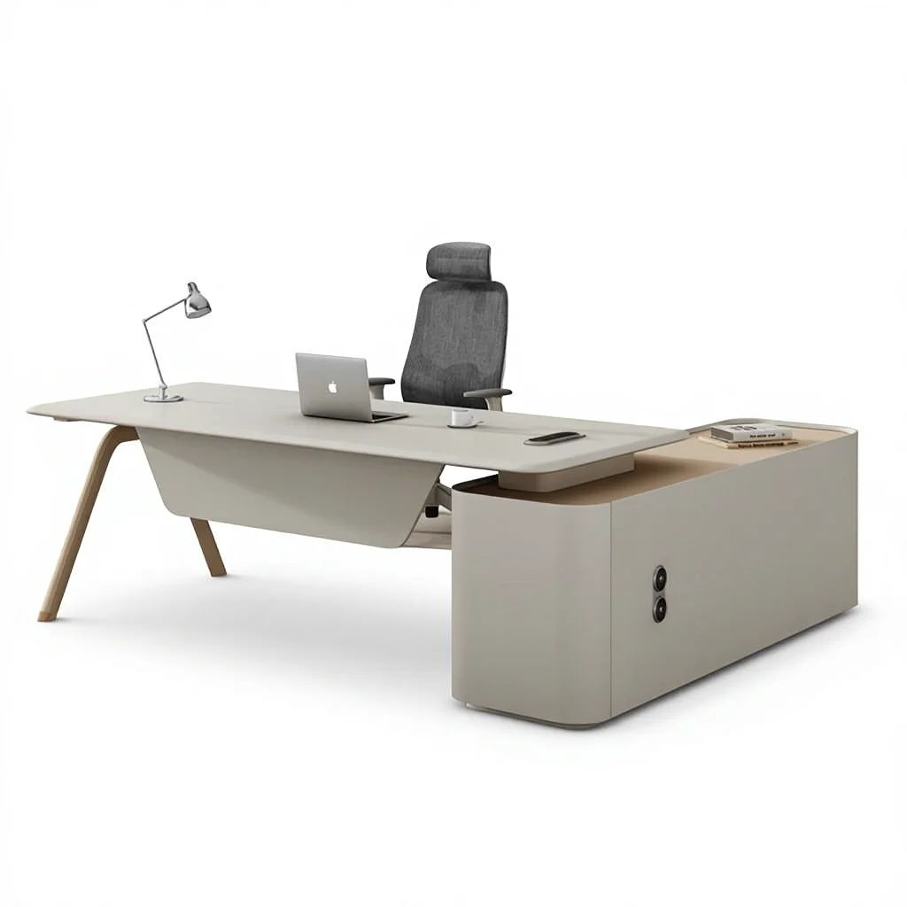 

*Custom Office Modern Desk Commercial Use Office Furniture Easy Installation Minimalistic Office Desk