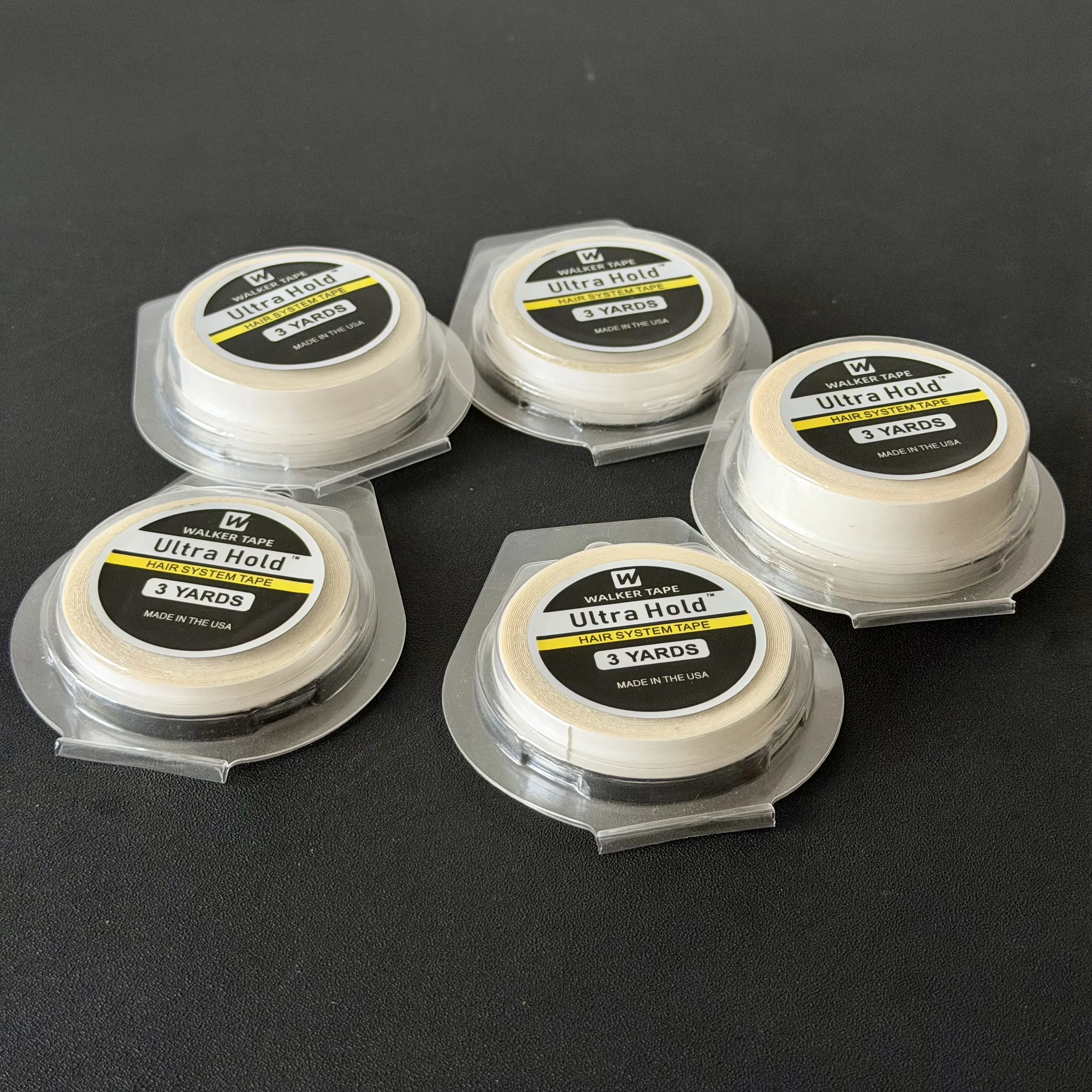 Walker Tape Ultra Hold 3 Yards Klebeband für Haarsysteme mit 5 Größen 0,8/1,0/1,27/2/2,54cm in Schalenverpackung für Perücken und Toupets – Detail 5