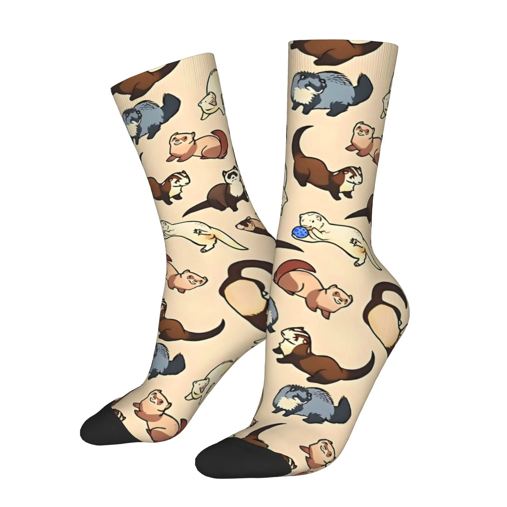 

Носки с кошачьими змеями и принтом, мужские модные полиэстеровые носки