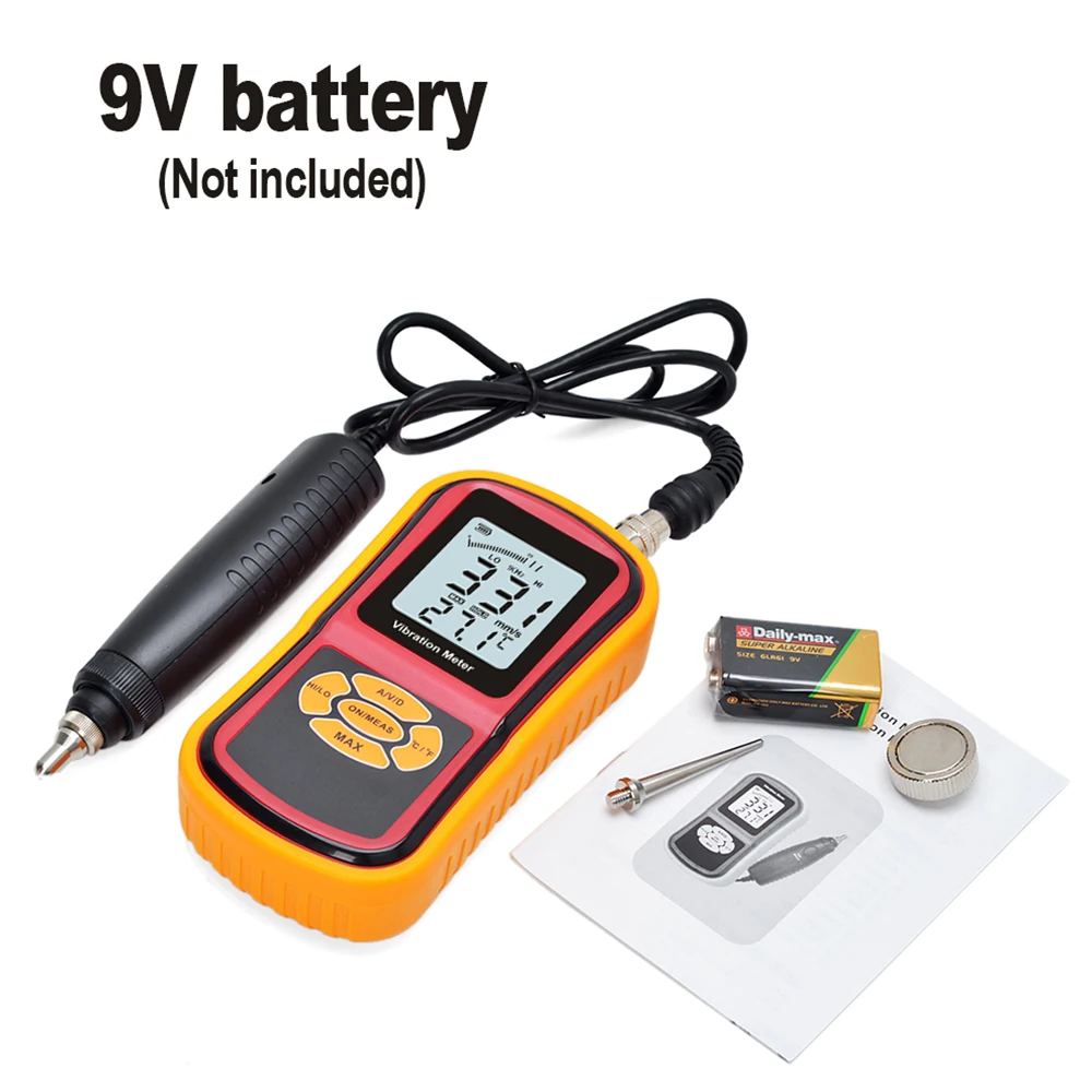 GM63B Vibration Meter Visually display measurement value and status