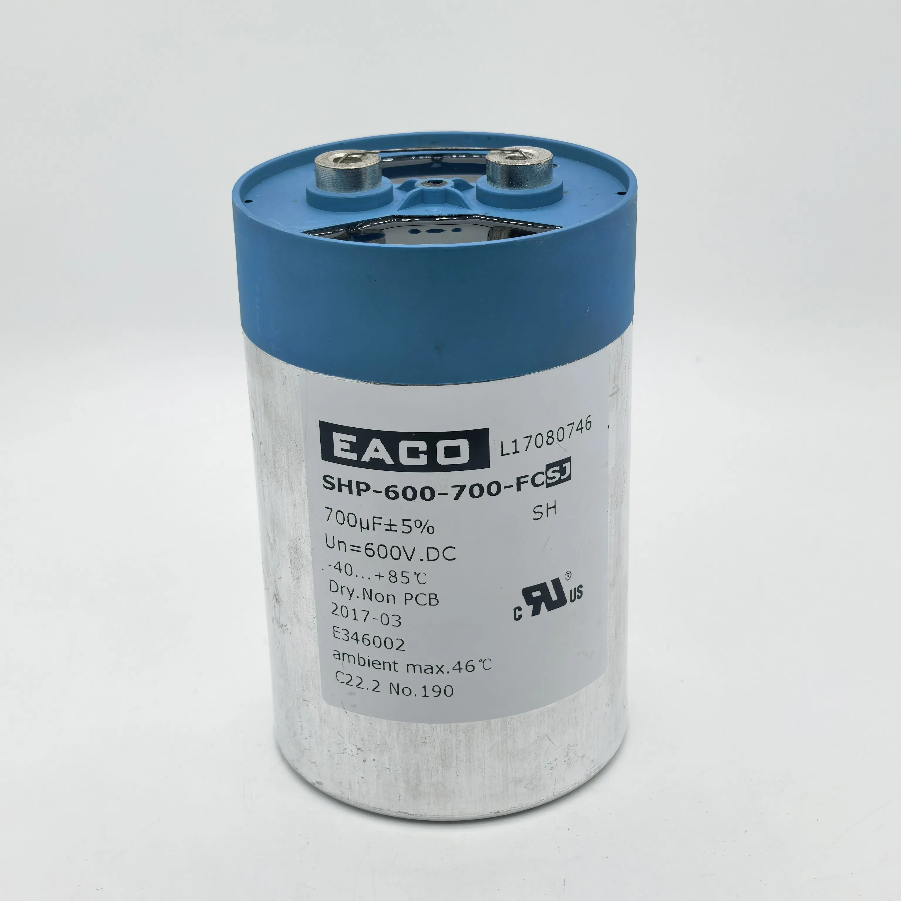 

Конденсатор фильтрующий SHP-600-700-FCSJ 700 мкФ 600 В, высоковольтный, для постоянного тока