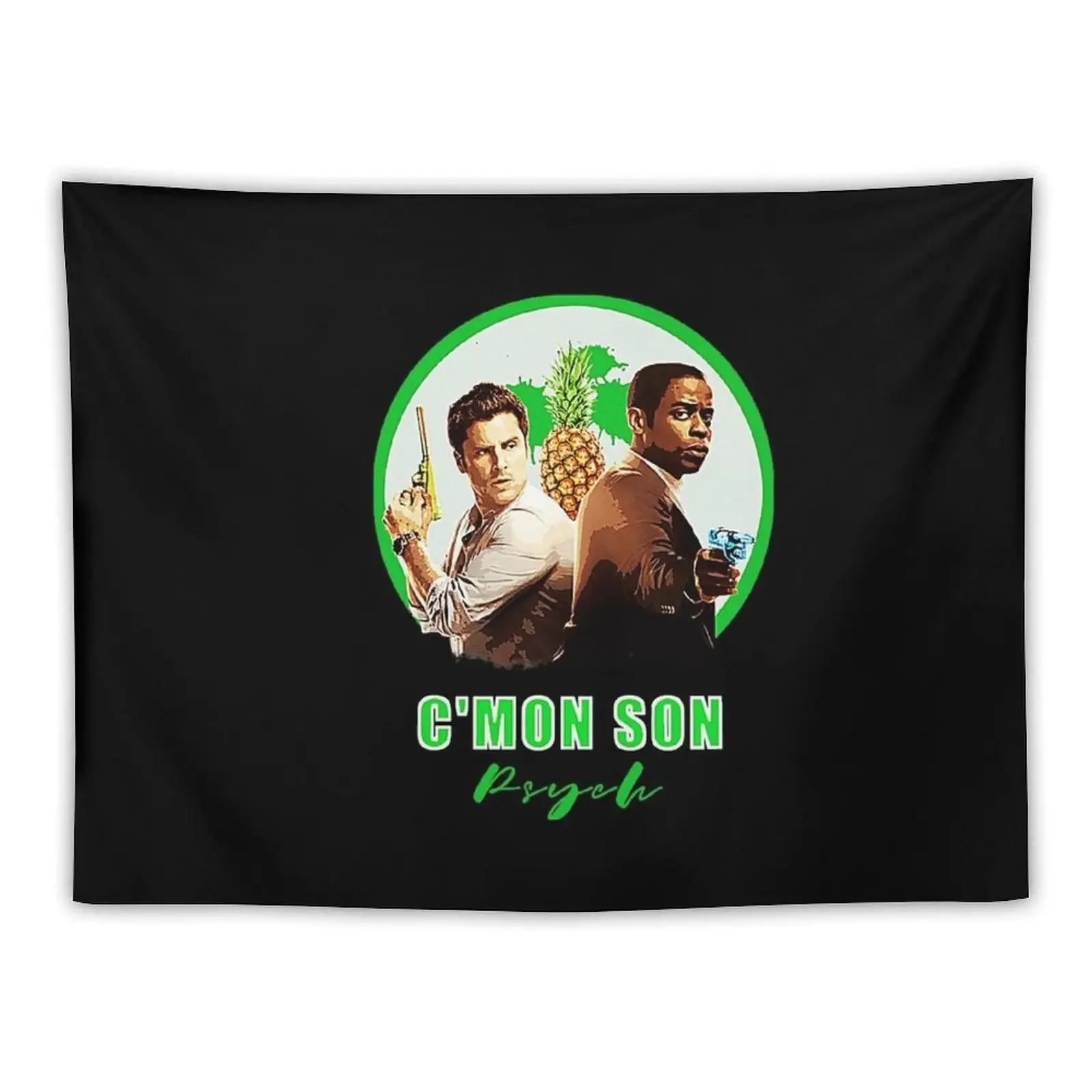 Psych-C'mon son Tapestry Room Aesthetic Hanging Wall Bedroom Decor Tapestry