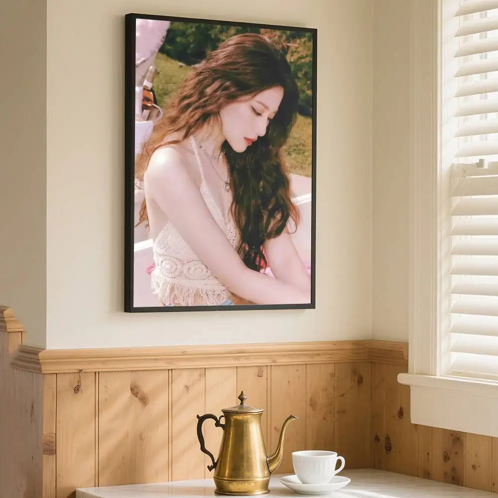 1PC Kpop Singer SHUHUA poster Self-adhesive Art Waterproof Paper Sticker Coffee House Bar Room Wall Decor - view 4