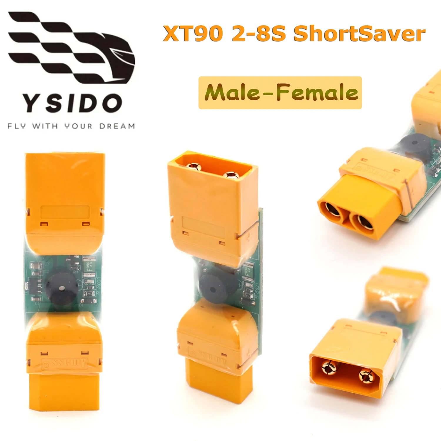 

Электронный предохранитель YSIDO ShortSaver XT90 Smart Smoke Stopper для защиты от короткого замыкания/перегрузки по току для радиоуправляемых гоночных дронов, FPV и DIY-проектов