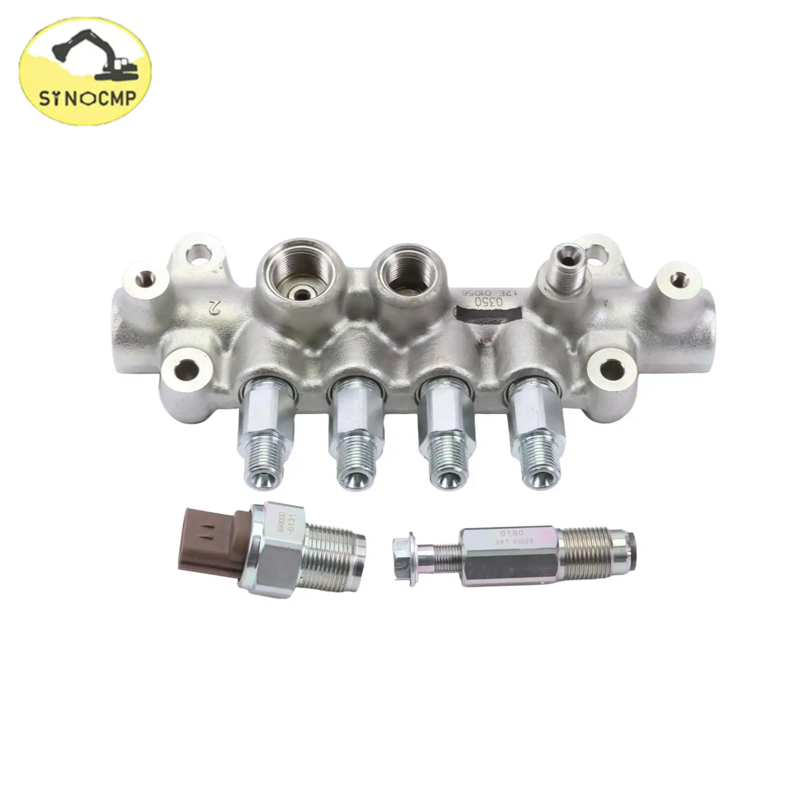 

1PC Fuel Common Rail Assembly 095440-0350 8-97306063-0 For Isuzu 4HK1 Engine Hitachi ZX200-3 ZX210-3 ZX240-3 Excavator Part