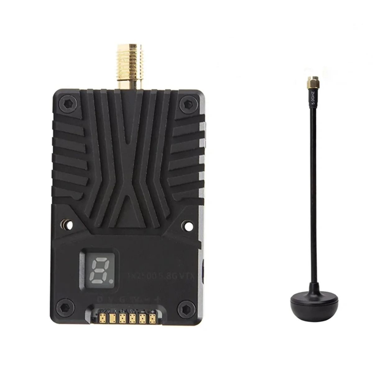 VTX 5.8G 2.5W with Antenna TX2500 Video Transmitter Shell Heat Dissipation Structure Support 5G Hz for RC FPV Drone