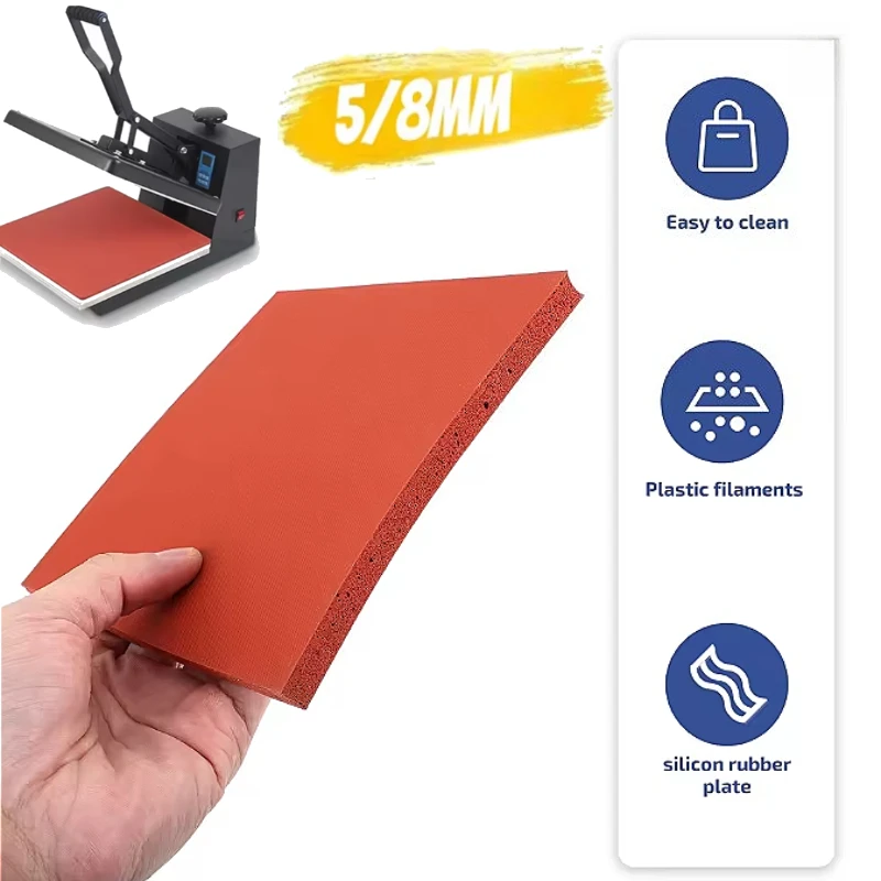 

Pad Silicone Heated Filling Mat Convertible Heat-isolation Sheet Supplies High Temp Resistance Smooth