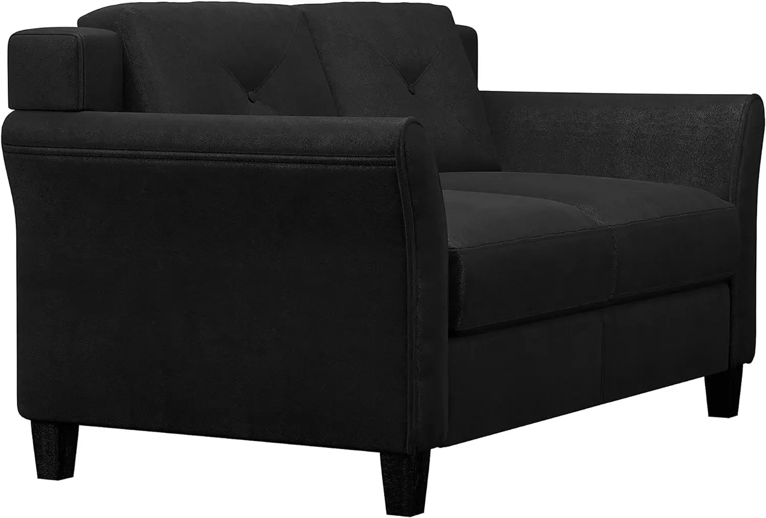 Harrington Loveseat, Lifestyle Solutions Móveis, Preto, 587 "x 32" x 32.68"