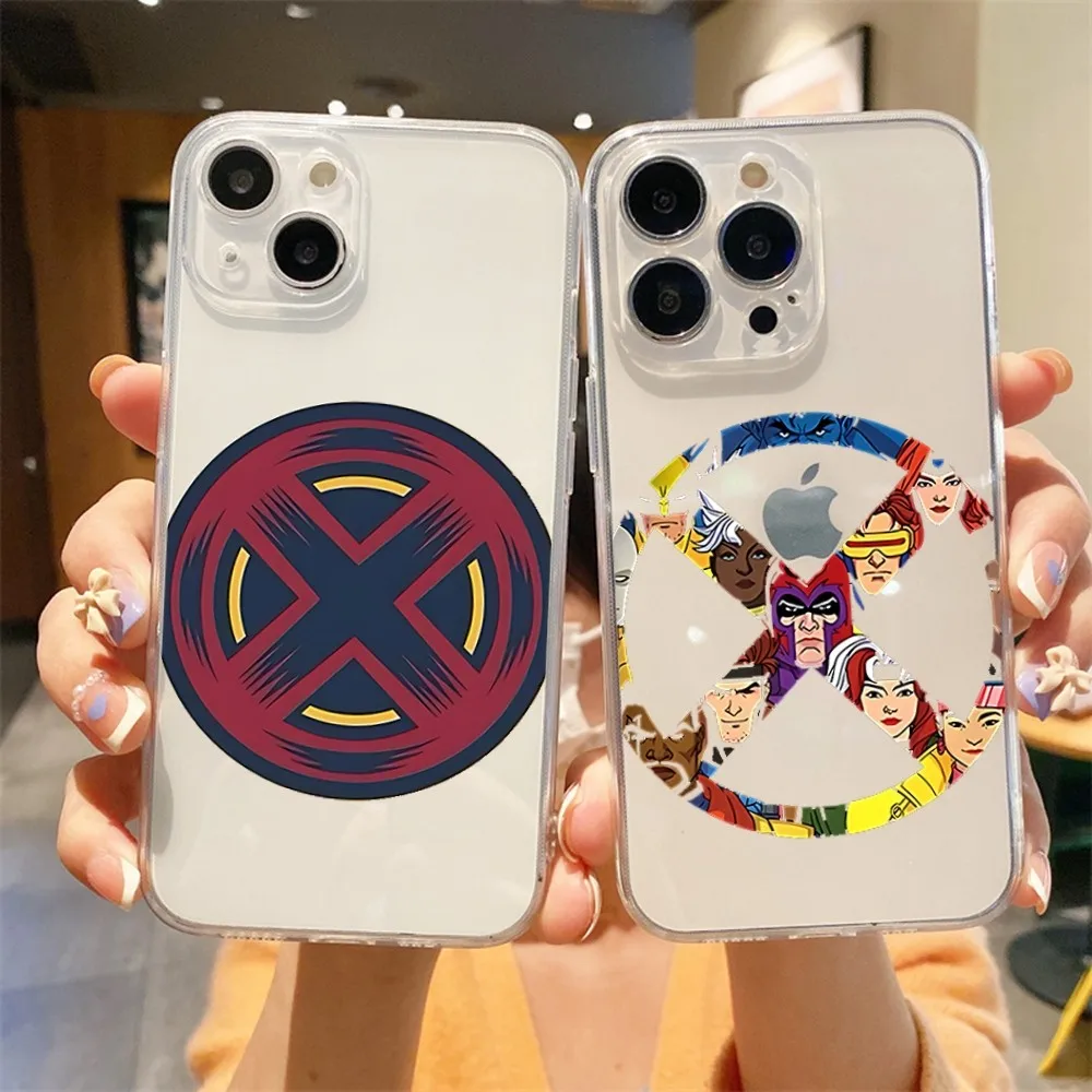 MINISO X M-Men-X-Xmen-W-WolverineS Phone Case For Iphone 15 11 13 14 Pro Max 7 8 Plus X Xr Xs Max Se2020 12mini Transparent Cove