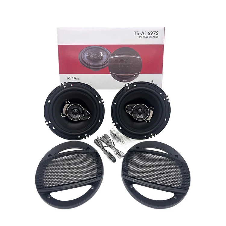 Rubber edge NOM 40W max 400W 6 Inch 4ohm 92db Car Coaxial Speaker Hot Selling 3 Way 16 cm Iron Car Speaker Accessory Cheap Price