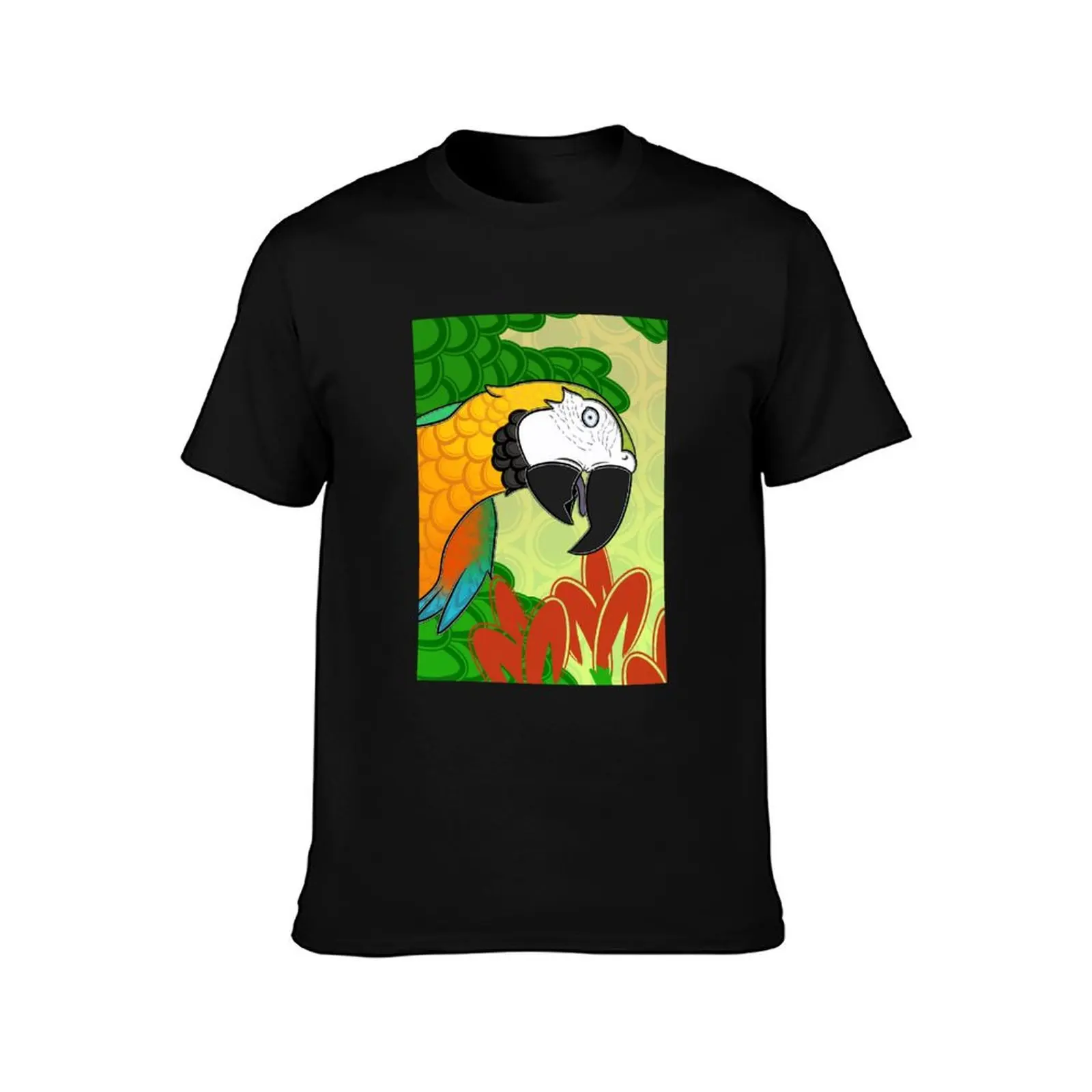Copy of Did Someone Say BIRDS!? - Catalina Macaw Sunset T-Shirt Summer Casual Cotton Tee Oversized Streetwear Tops